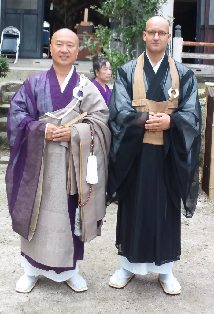 Meister Marcel Reding mit Dharmavater Noritake Kotokou
