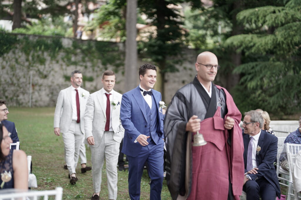 Lake Como Wedding Speaker Zen Monk Marcel Reding at the Palazzo Gallio in Italy