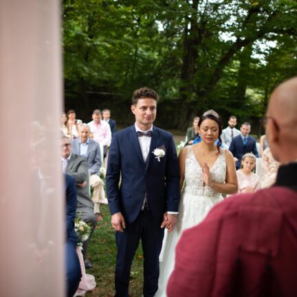 Wedding Ceremony in Italy with Abbot Reding from Switzerland