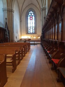 Nondenominational funeral ceremony in Switzerland with abbot Reding (zen monk)