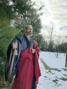 Abbot Reding swiss zen monk from the Nigredo Monastery is your funeral orator