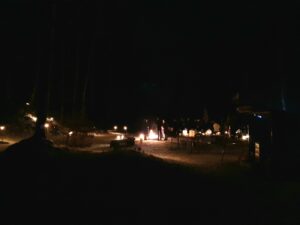 evening funeral in the forest with abbot reding