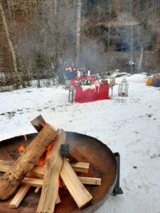 evening funeral in the forest with abbot reding