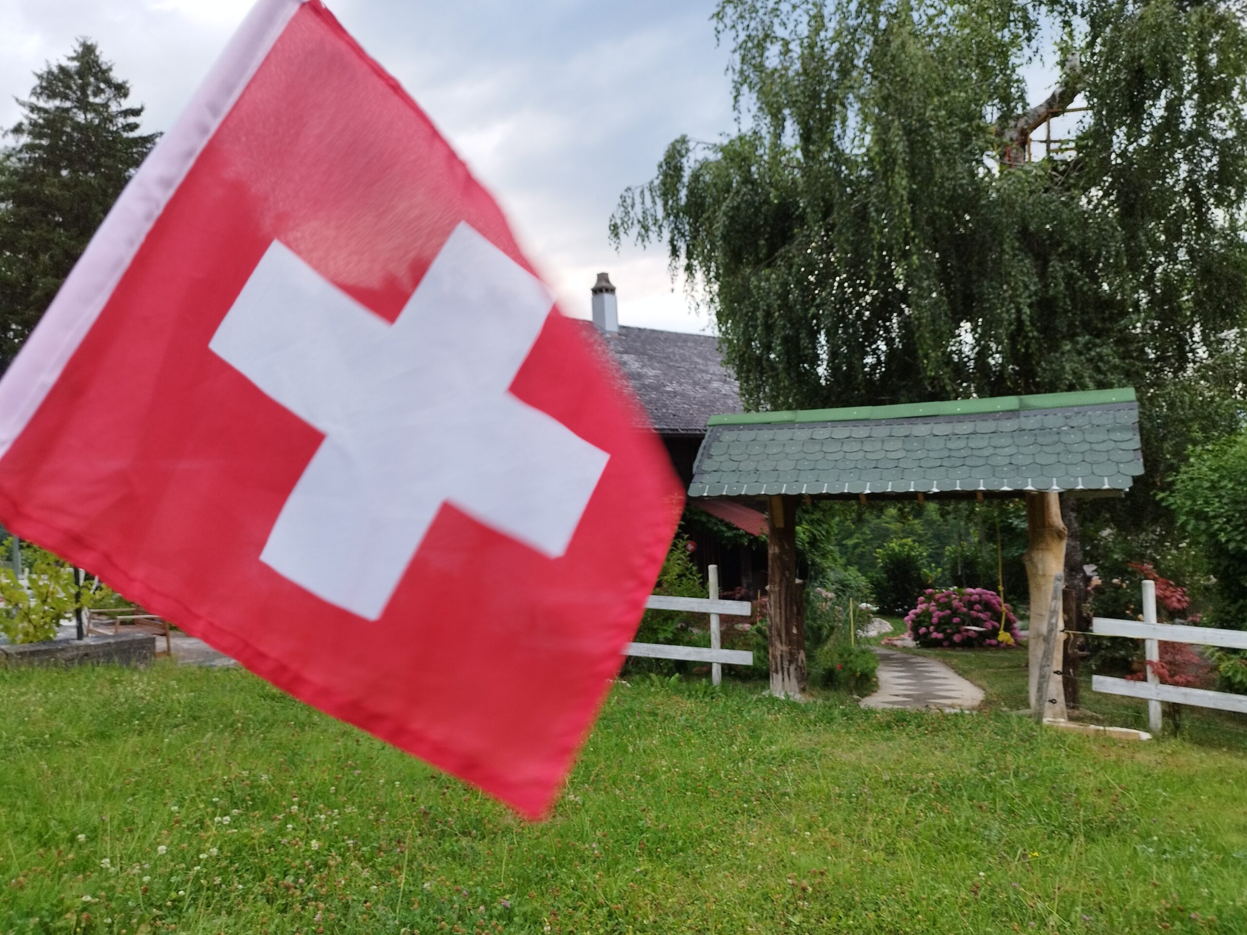 Nationalfeiertag 1. Agustfeier im Kloster Nigredo in der Schweiz