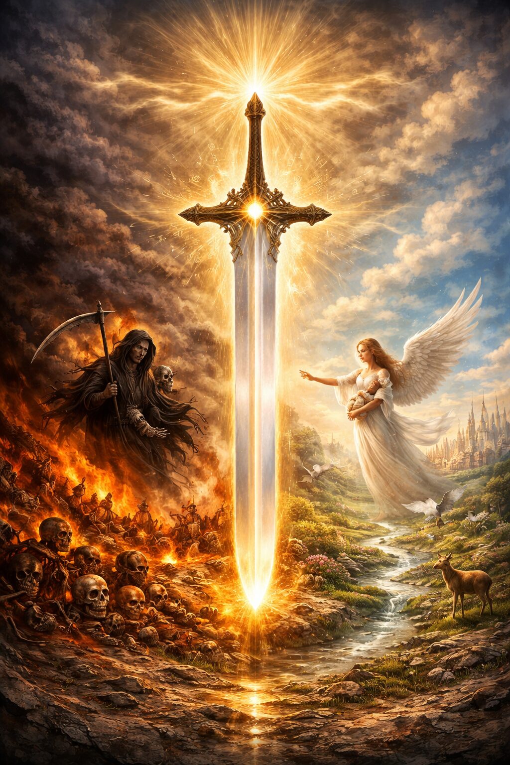 The Logos – The Begetting Word – The Holy Sword of Wisdom: It brings death and bestows life at the same time!