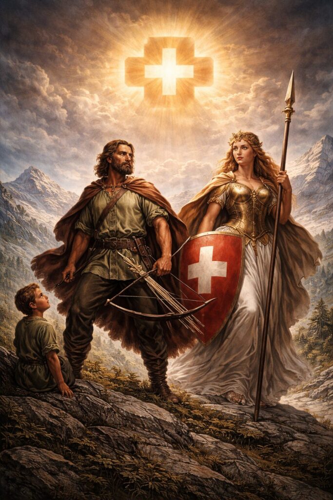 The Soul of Switzerland – Tell, Helvetia, and the Cross