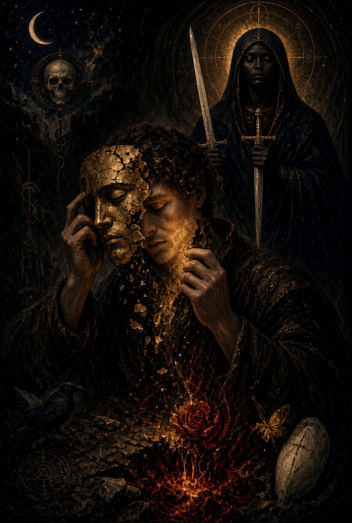 The Death of the Old Mask and the Resurrection of the True Self - Inner Collapse as a Beginning