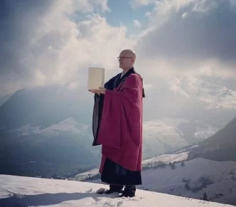 Bergbestattung Trauerredner Abt Reding im Meditationszentrum Kloster Nigredo mit Meister Abt Reding