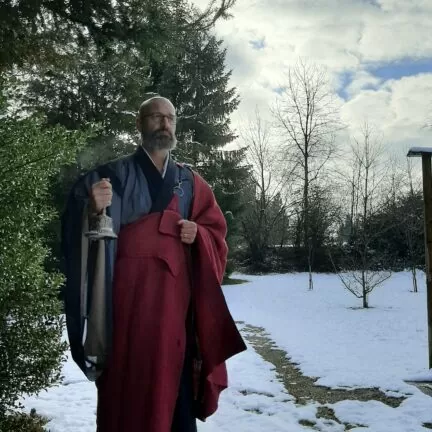 Abbot Reding swiss zen monk from the Nigredo Monastery is your funeral orator