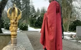 Abbot Reding swiss zen monk from the Nigredo Monastery is your funeral orator
